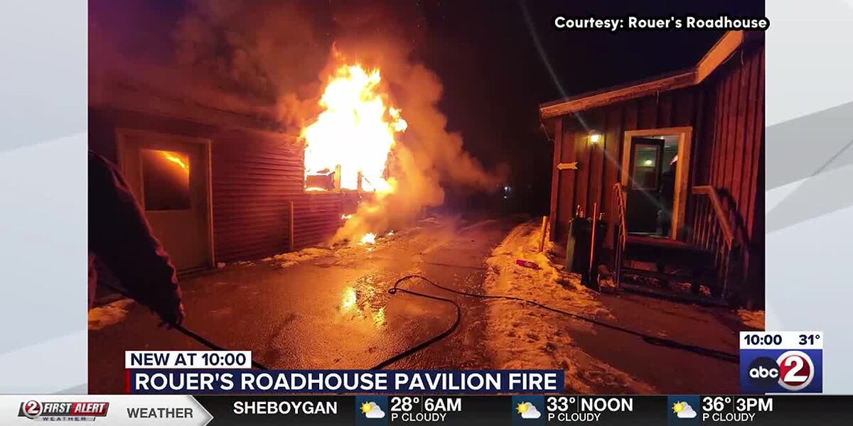 Pavilion at Rouer’s Roadhouse in Door County destroyed by fire