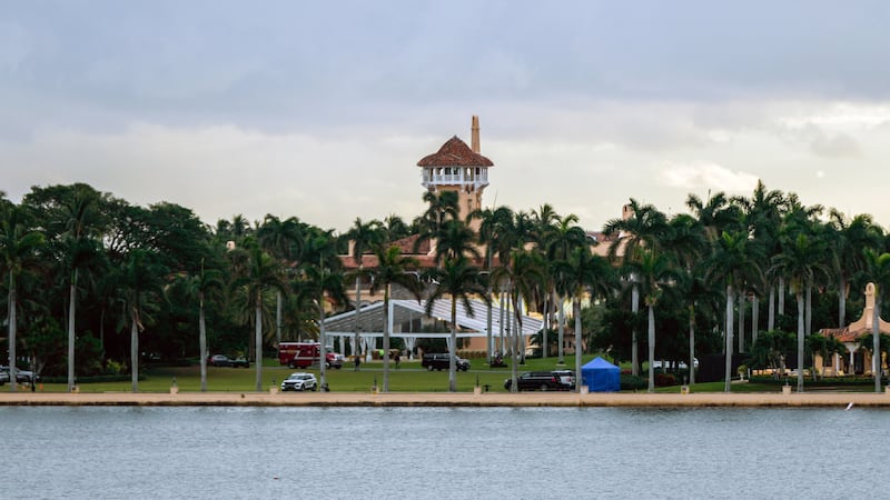 President Donald Trump's Mar-a-Lago club is seen from Southern Boulevard, Saturday, Jan. 17,...