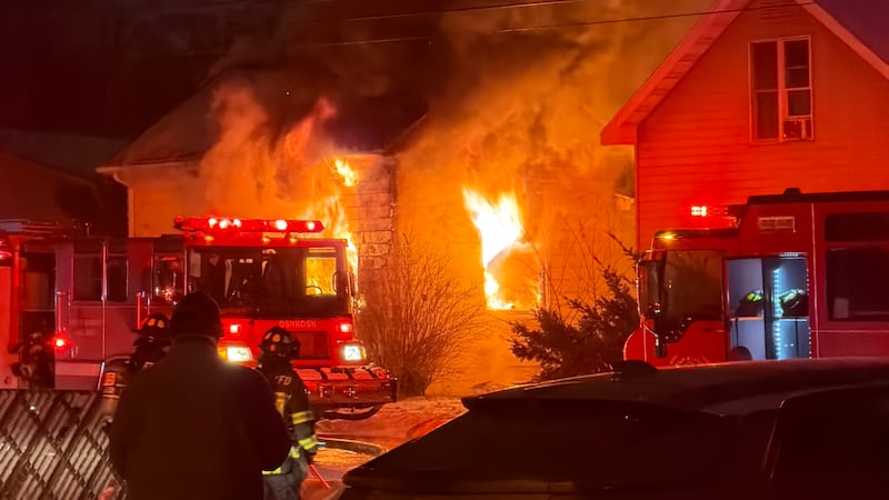 House fire on W. 10th Avenue