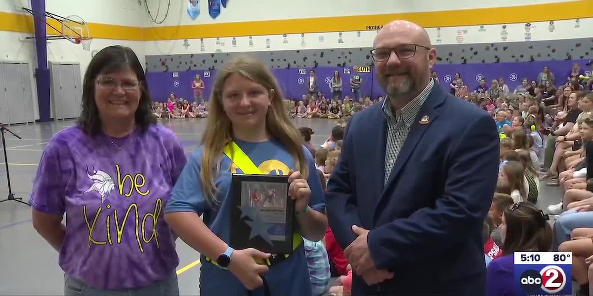 Denmark 5th grader receives AAA school safety award