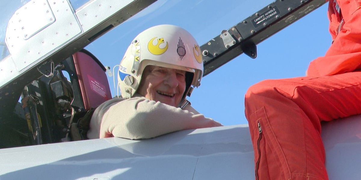 90-year-old Vietnam War pilot flies a T-33 Fighter Jet again after 65 years