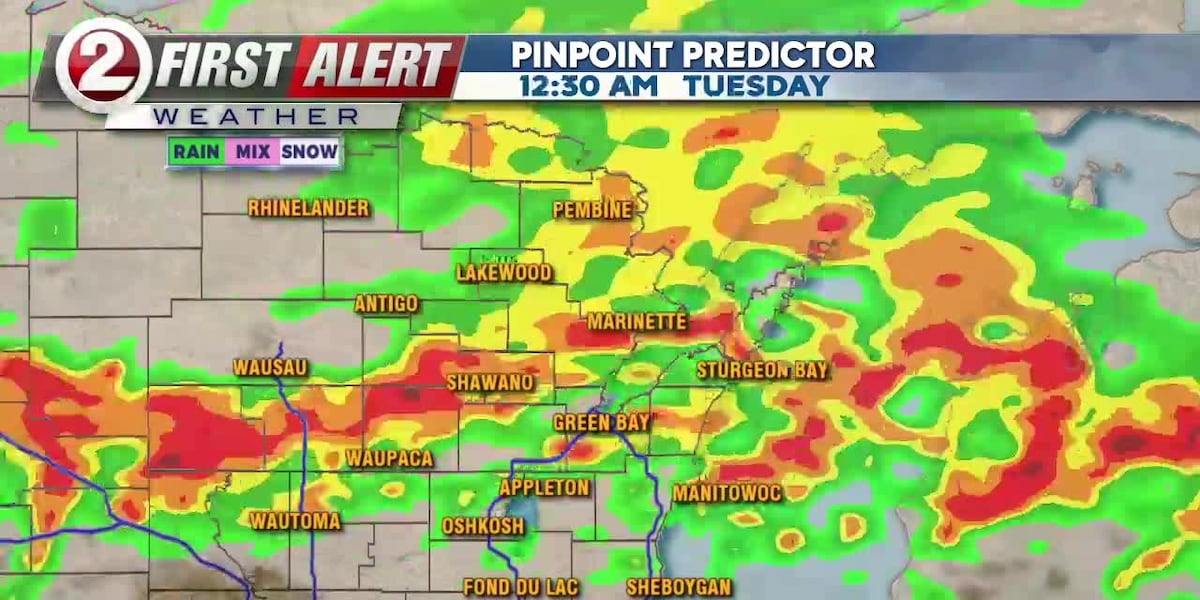 Green Bay and Appleton Weather: Severe storms tonight & tomorrow