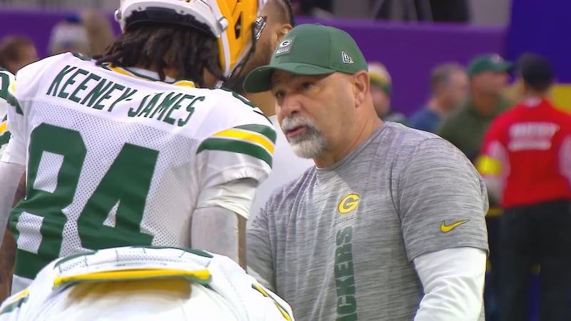 Packers special teams coordinator Rich Bisaccia before the regular season finale against...