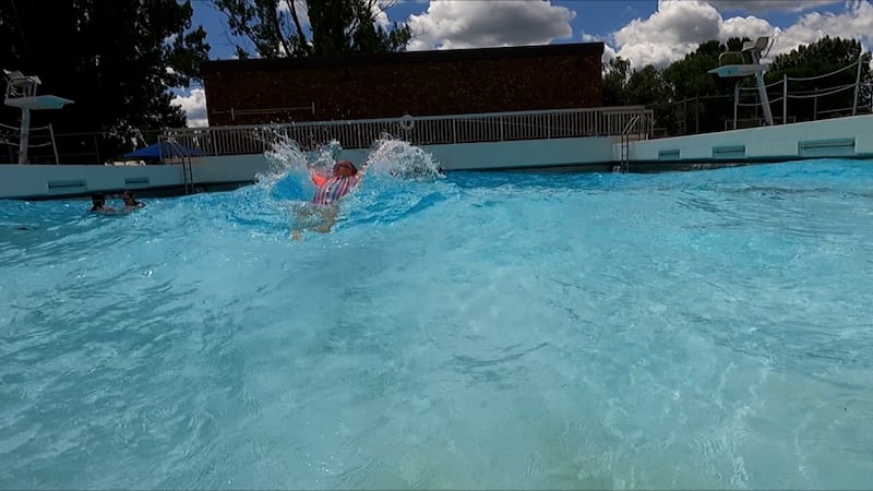 Kids in pool