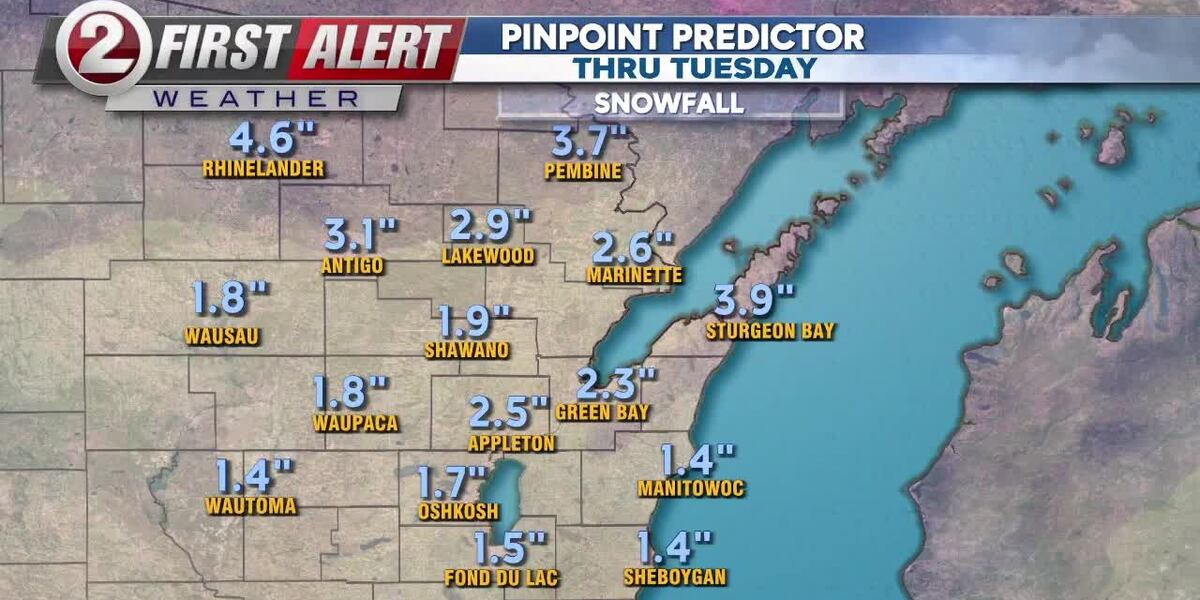 Appleton Weather Green Bay and Appleton Weather: light snow, colder temperatures