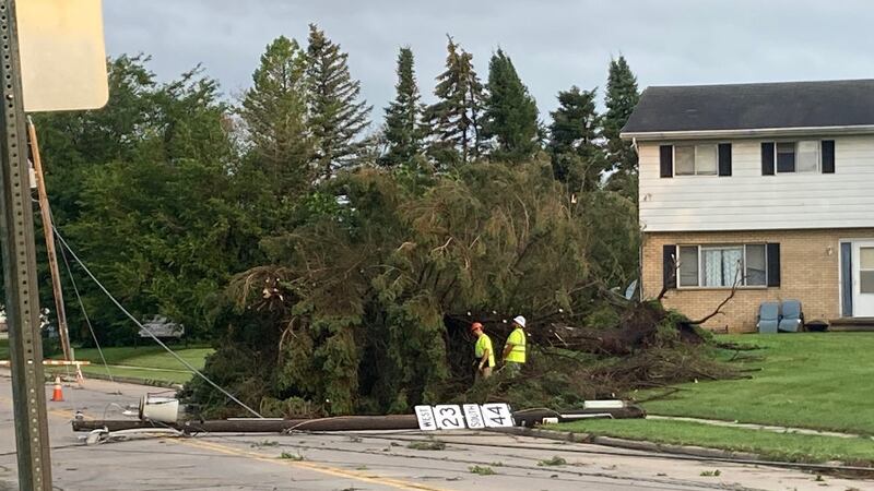 Ripon storm damage. July 29, 2021.