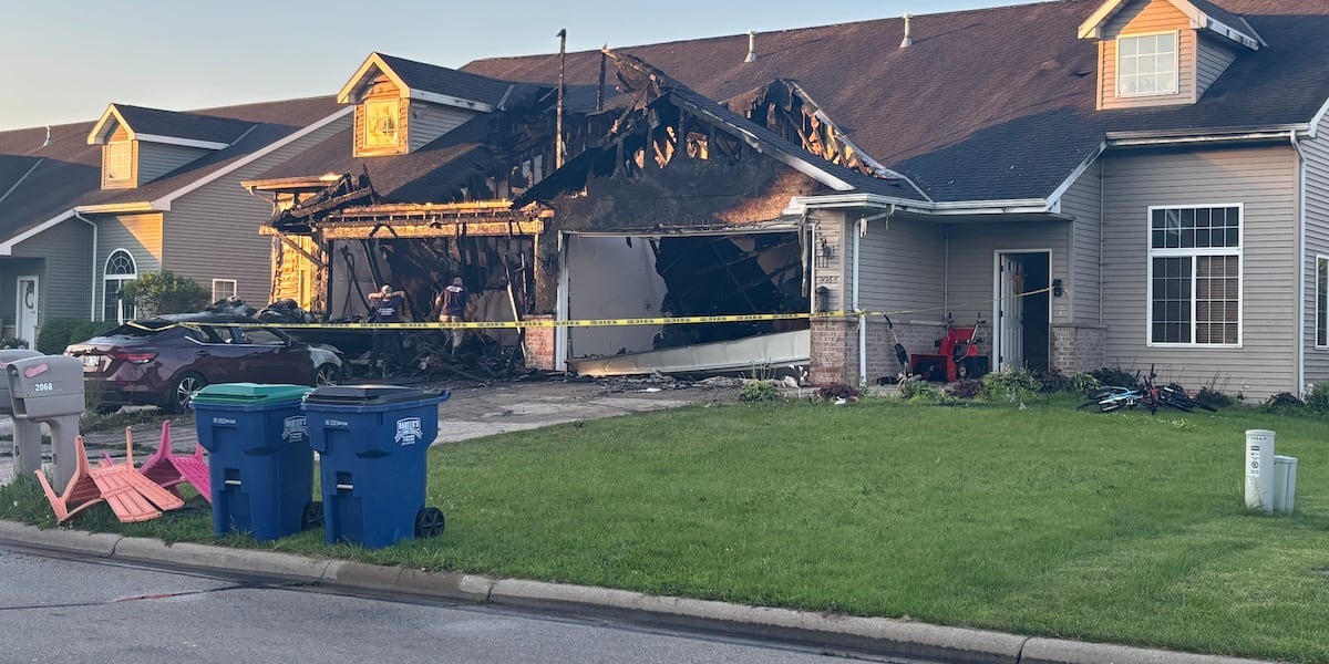 Ledgeview garage fire destroys duplex