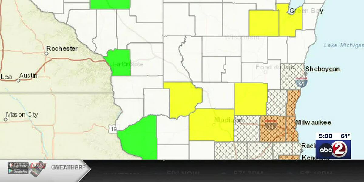 Pollution Map Wisconsin FIRST ALERT: Multiple counties in NE Wisconsin are under an air quality ...