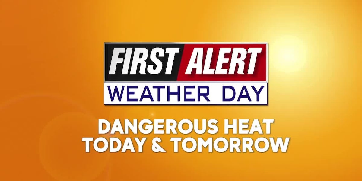 First Alert Weather Day: Likely the hottest day of the year so far