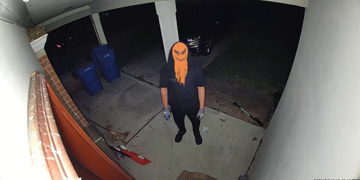 Masked man seen repeatedly outside family’s home