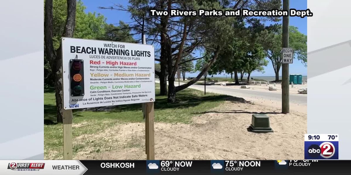 Two Rivers beach safety system alerts swimmers to water hazards