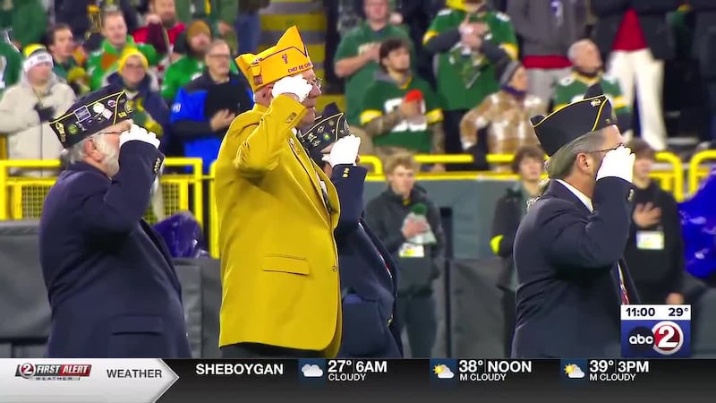 The annual ‘Salute to Service’ game took time to honor both veterans and active military...