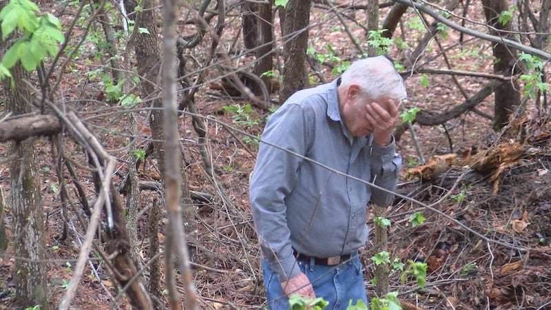 A likely tornado devastated Frank Senn's home the same day his wife was taken off life support.