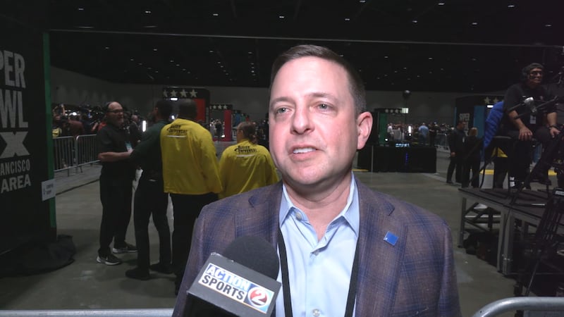 Eliot Wolf speaks to Action 2 Sports at Super Bowl LX.