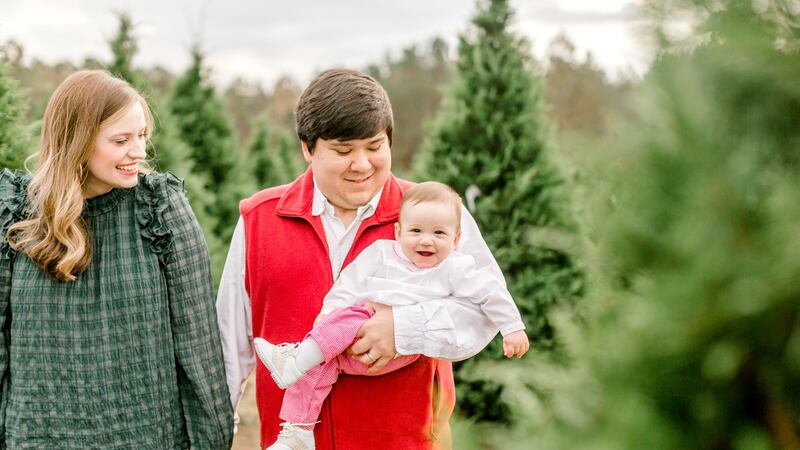 Taylor Scroggins was able to recover just in time to be present for the birth of his son Reed.