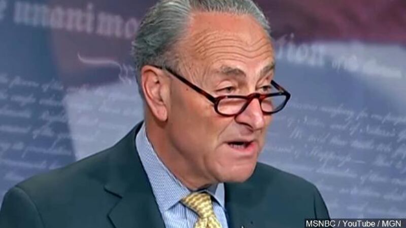 U.S. Sen. Chuck Schumer giving remarks on March 2, 2017.