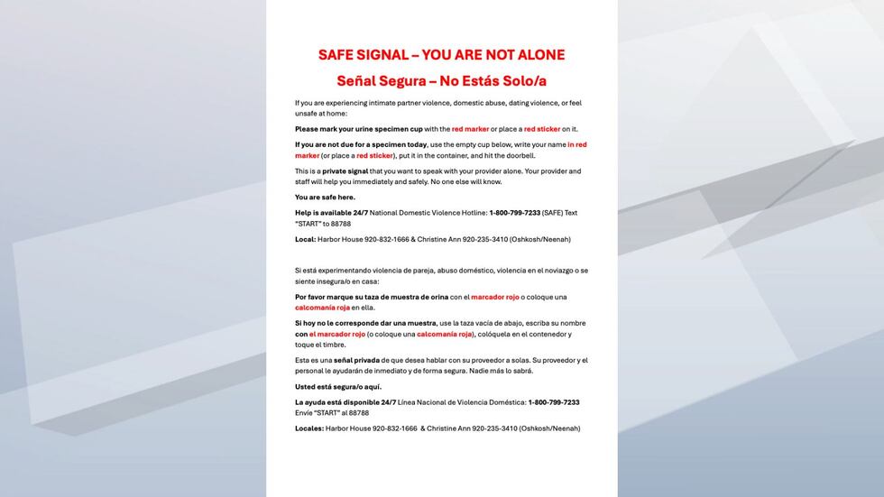 Red Signal program offers discreet way for domestic violence victims to ...