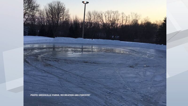 Vandal tears up ice rink in Greenville