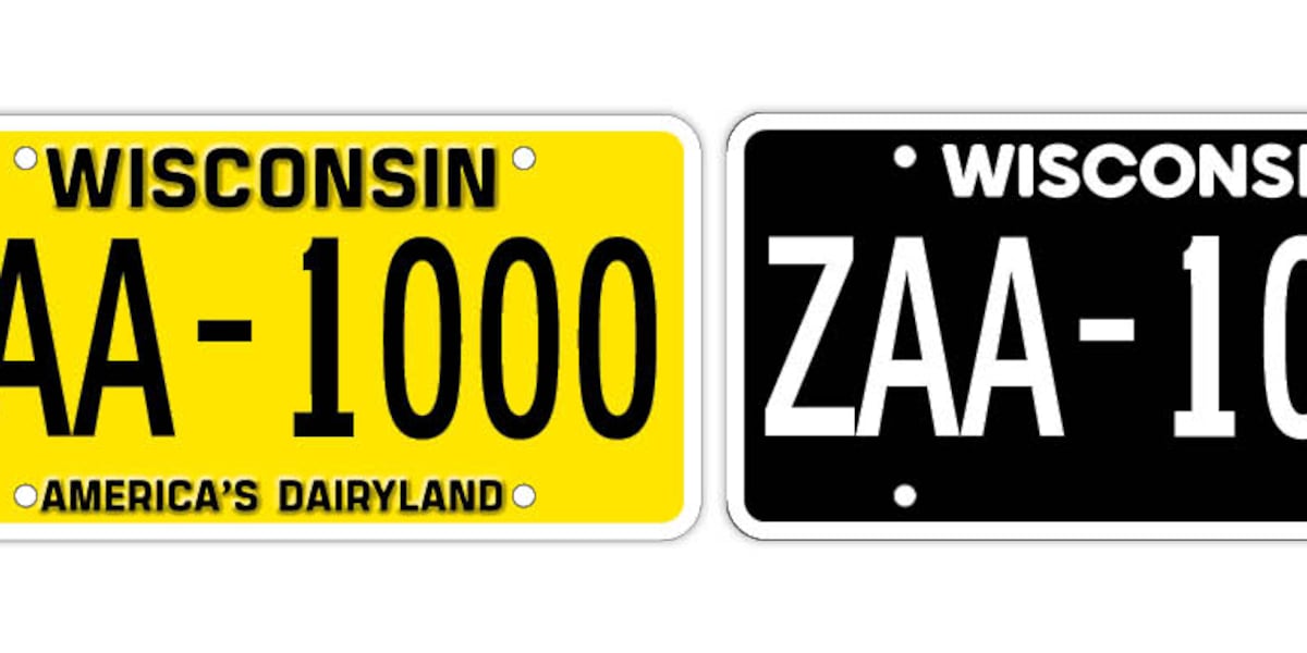 Throwback Plate Wisconsin offers new blackout and retro license plate designs for drivers