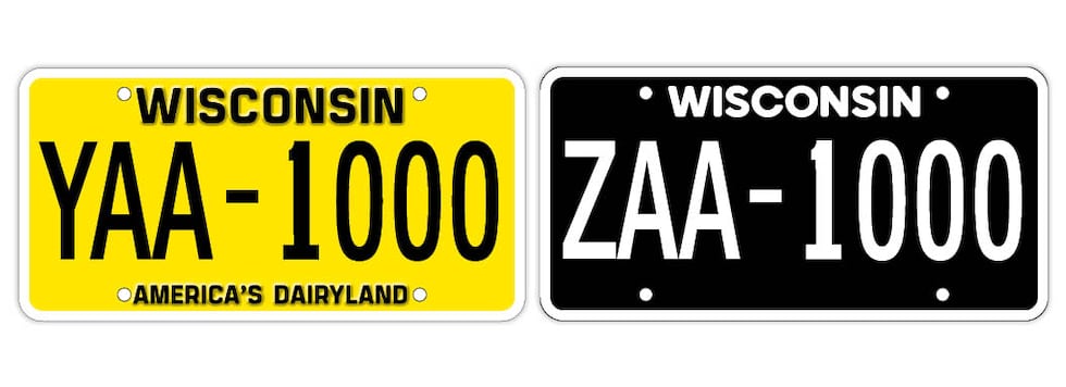 Wisconsin offers new blackout and retro license plate designs for drivers