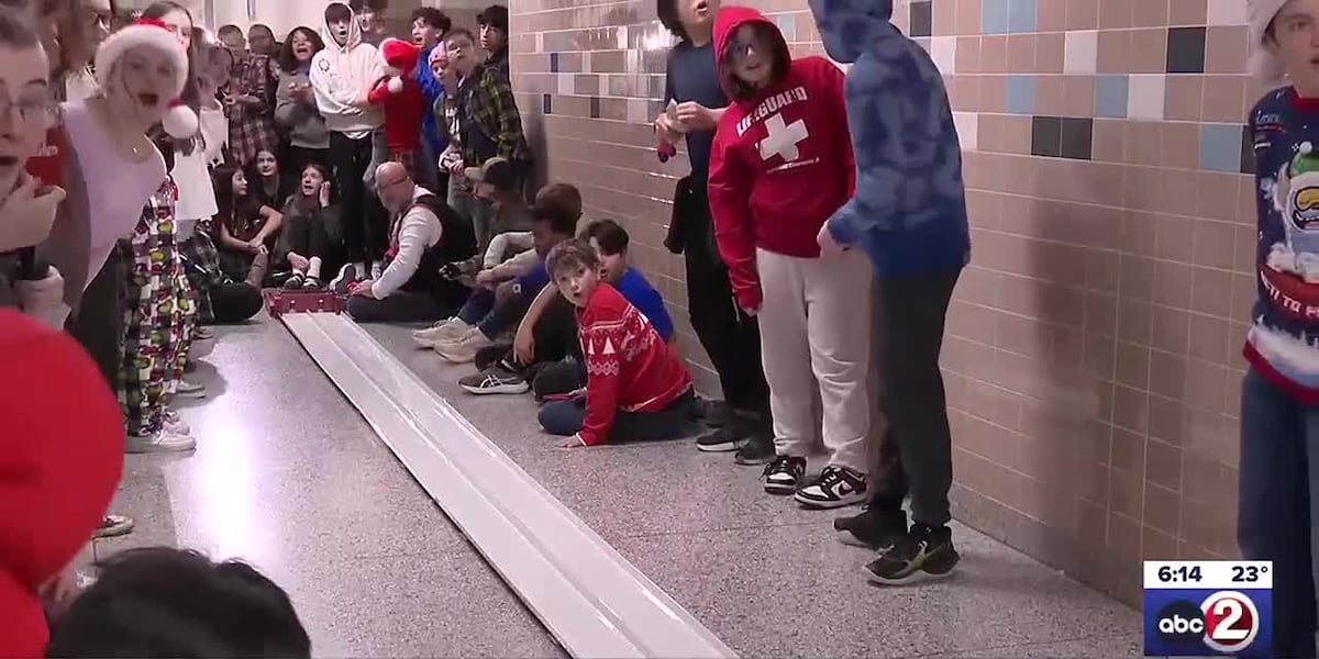 Lombardi Middle School holds CO2 dragster car races before winter break