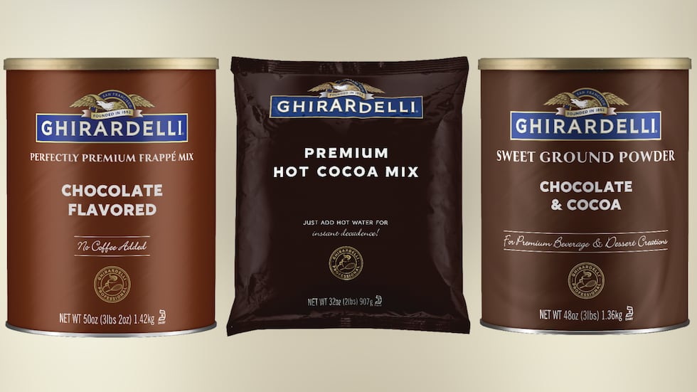 Ghirardelli Chocolate Company is recalling certain powdered milk drink mixes because they may...