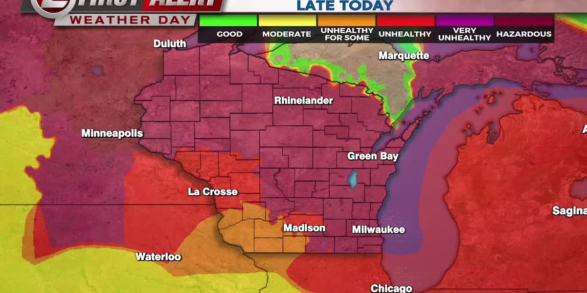 First Alert Weather Day: Wildfire smoke and very unhealthy air