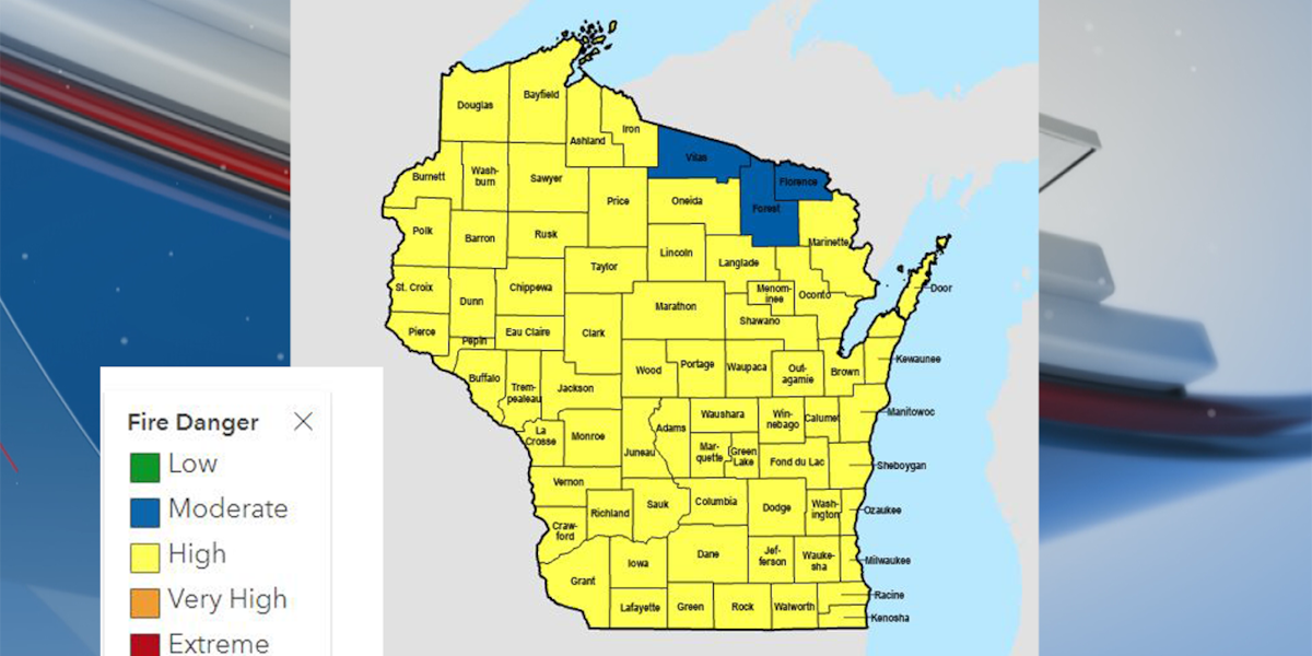 Fire Numbers Wi Wisconsin DNR warns of high fire danger in 69 counties amid dry winter