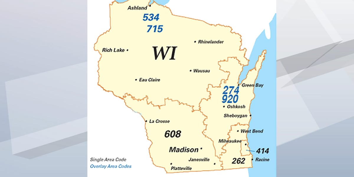Wisconsin Code Map Pdf Northeast Wisconsin’s 920 to get a new area code