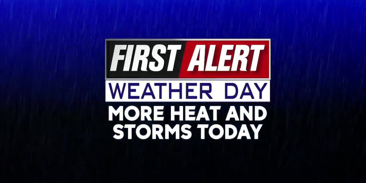 First Alert Weather Day: More heat and big storms later today