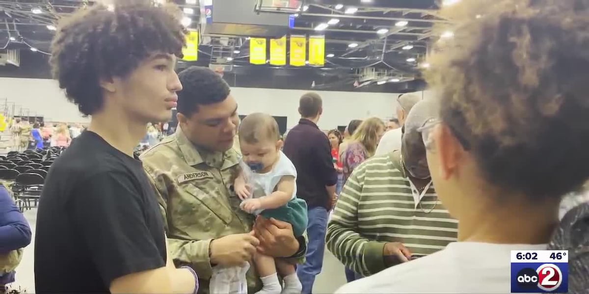 National Guard soldiers receive homecoming in Appleton Friday afternoon