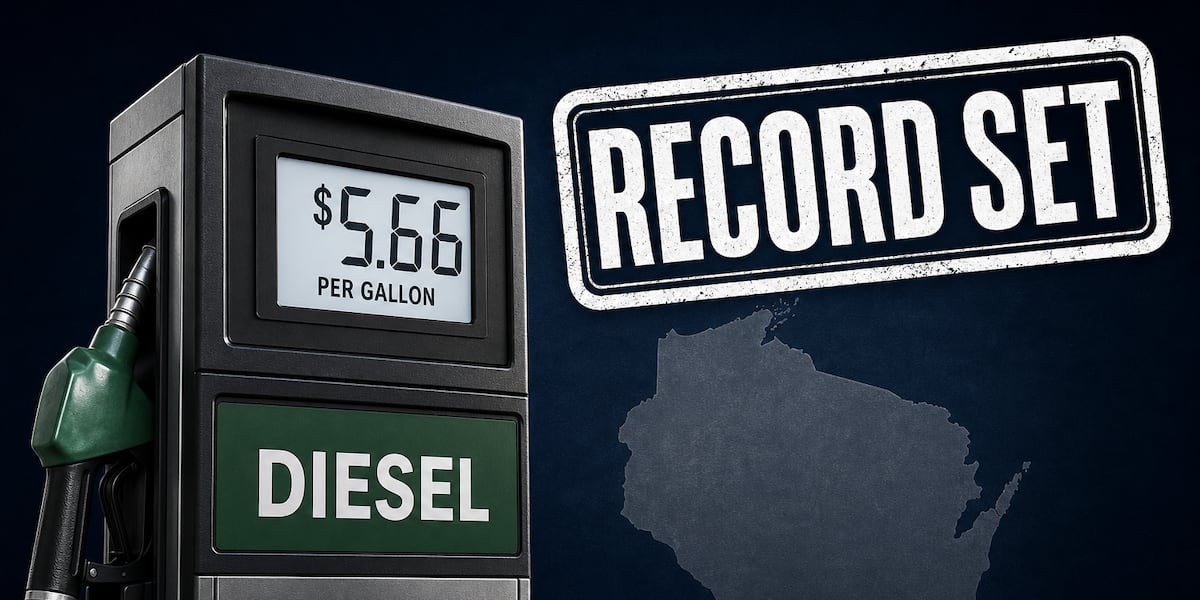 Wisconsin sets new record for average price on diesel
