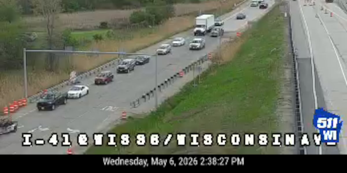 Northbound I-41 closure in Appleton extended through evening rush hour