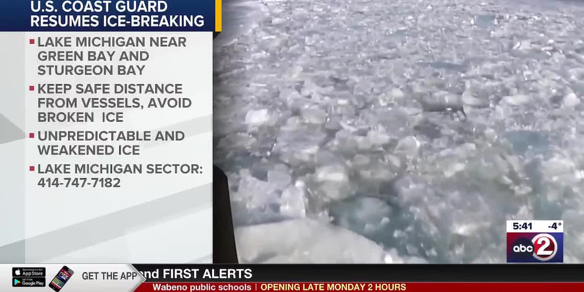 Ice Trow Risk Coast Guard warns of unstable ice during ice-breaking operations