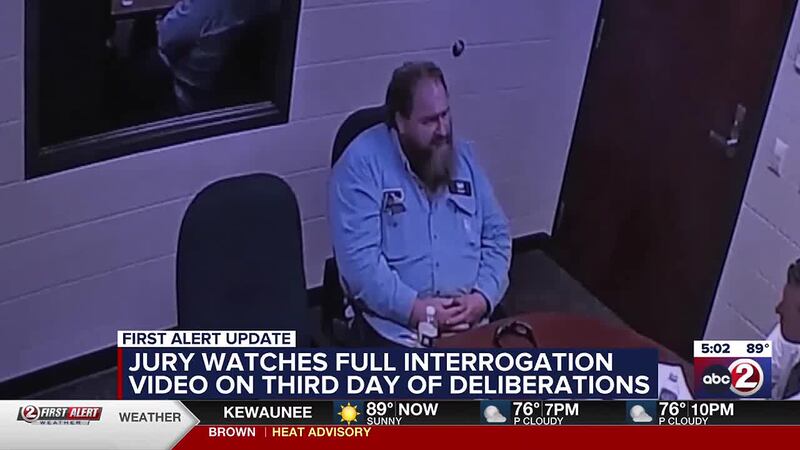 Jury views interrogation video of Tony Haase, goes home for weekend with no verdict