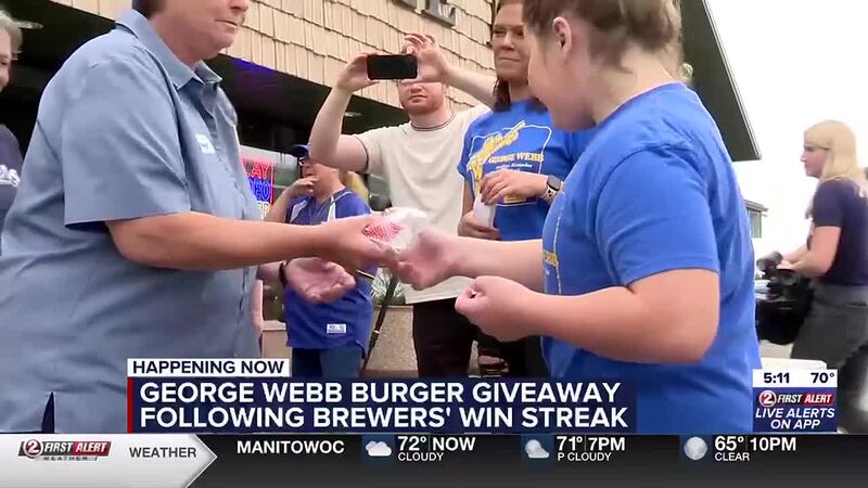 ‘Tastes like winning the World Series’: Brewers fans flock to George Webb for free win-streak...