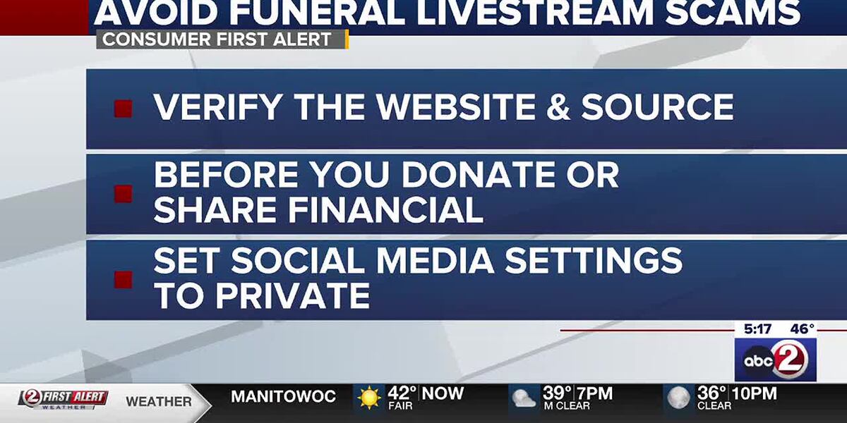 Fake Funeral Program CONSUMER FIRST ALERT: Warning about fake funeral livestreams